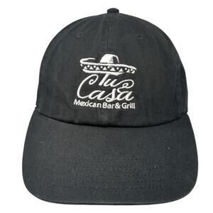 Tu Casa Mexican Bar & Grill Slideback Baseball Cap Black One Size Gelante